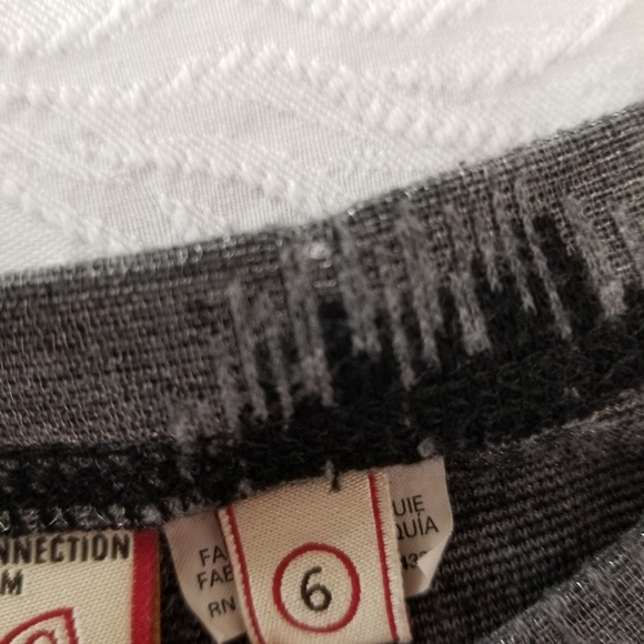 𝅺french Connection Polyester/elastin /viscose metalized blend mini dress - Picture 6 of 16